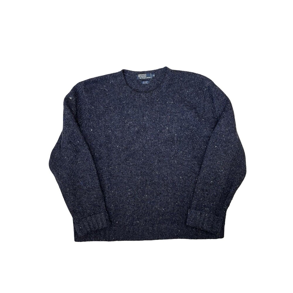 Polo Ralph Lauren Sweater Sweatshirt Men’s XL Crewneck Wool Alpaca Slub Pullover